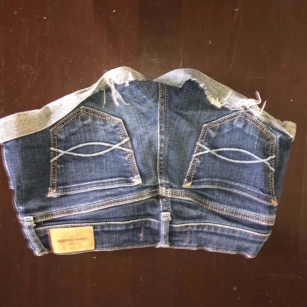 Abercrombie cuffed denim shorts